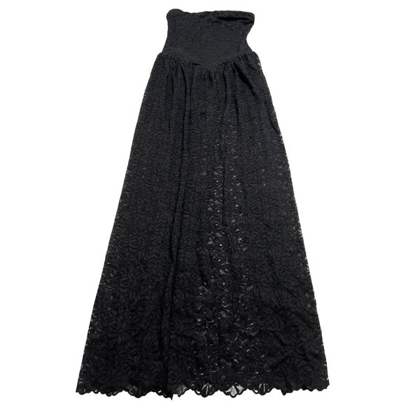 Show Me Your Mumu Diana Drop Waist Dress in Black Lovely Lace